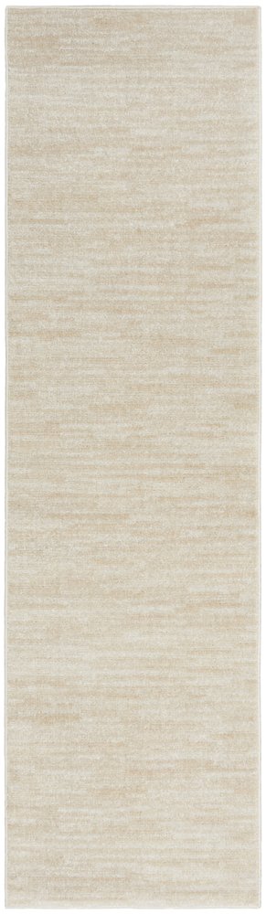 8' Beige And Ivory Indoor Outdoor Runner Rug HomeRoots