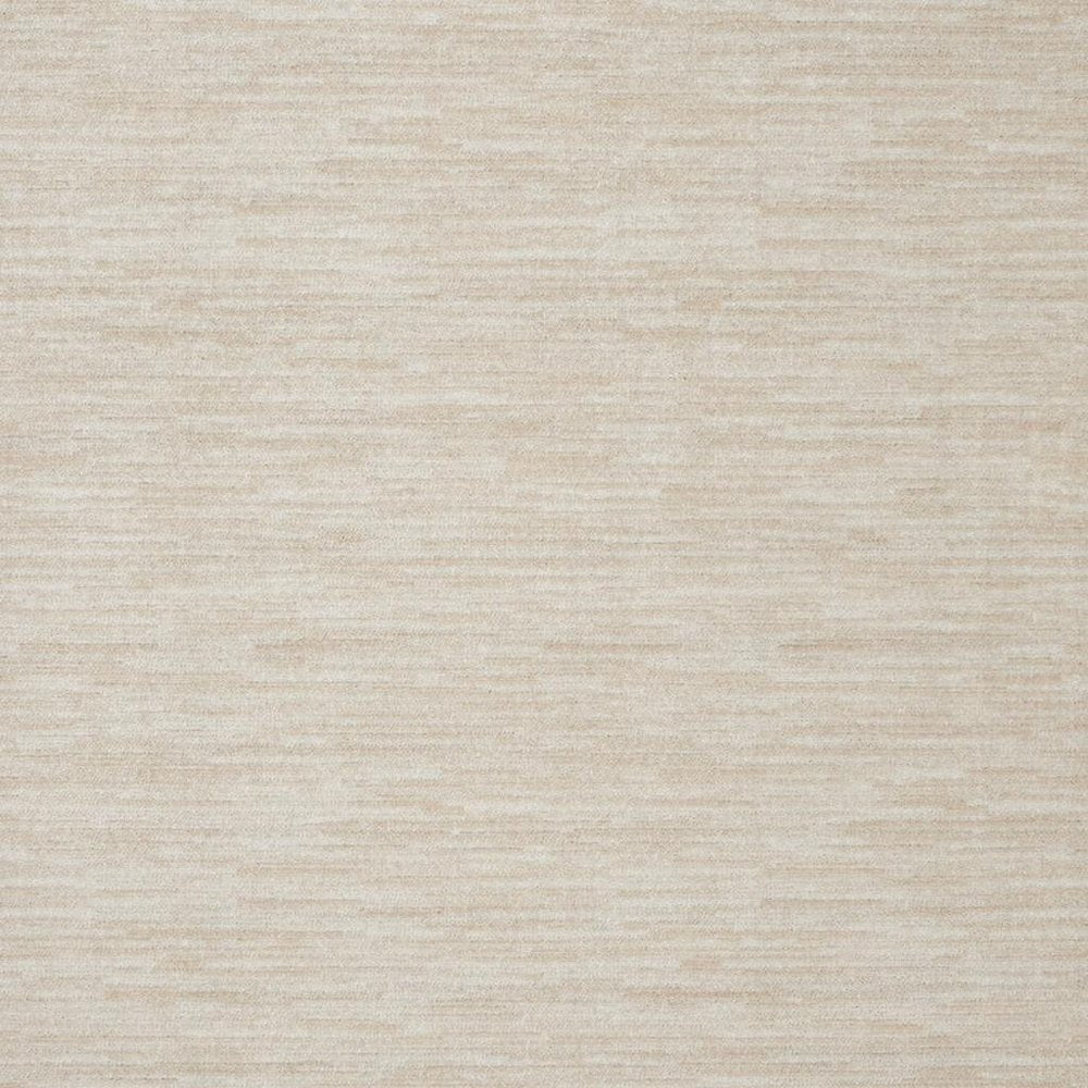 7' Beige And Ivory Square Indoor Outdoor Area Rug — view 2
