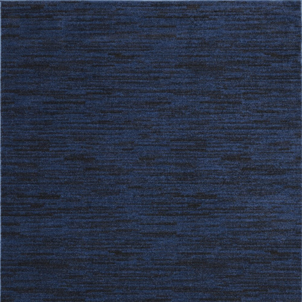 4' X 6' Midnight Blue Stain Resistant Indoor Outdoor Area Rug HomeRoots