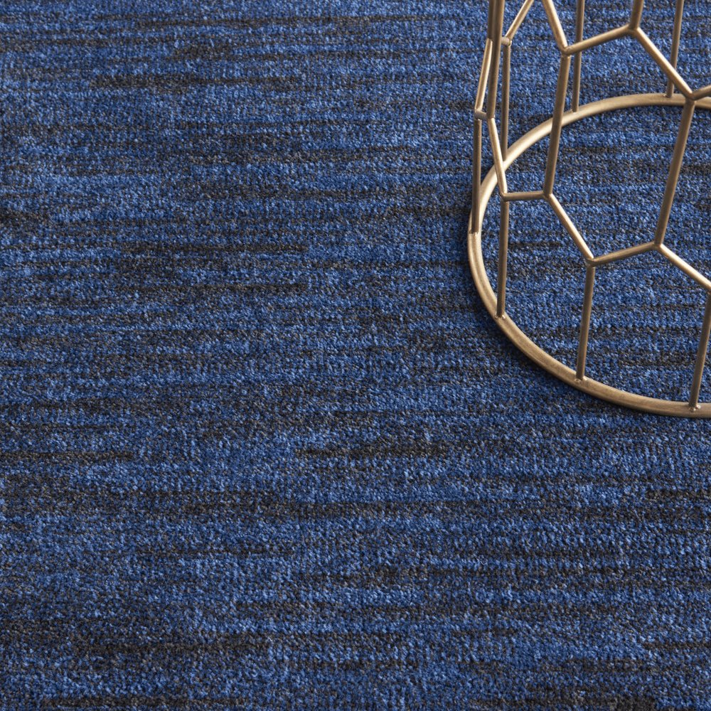 4' X 6' Midnight Blue Stain Resistant Indoor Outdoor Area Rug HomeRoots