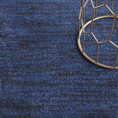 4' X 6' Midnight Blue Stain Resistant Indoor Outdoor Area Rug HomeRoots