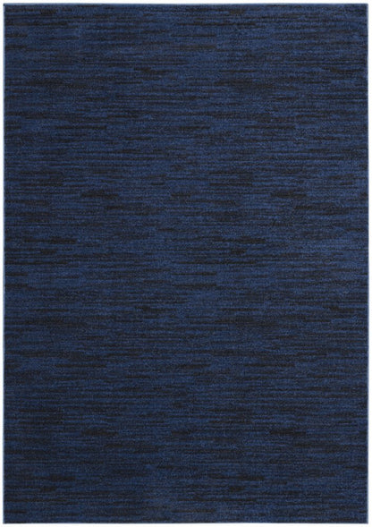 4' X 6' Midnight Blue Stain Resistant Indoor Outdoor Area Rug HomeRoots