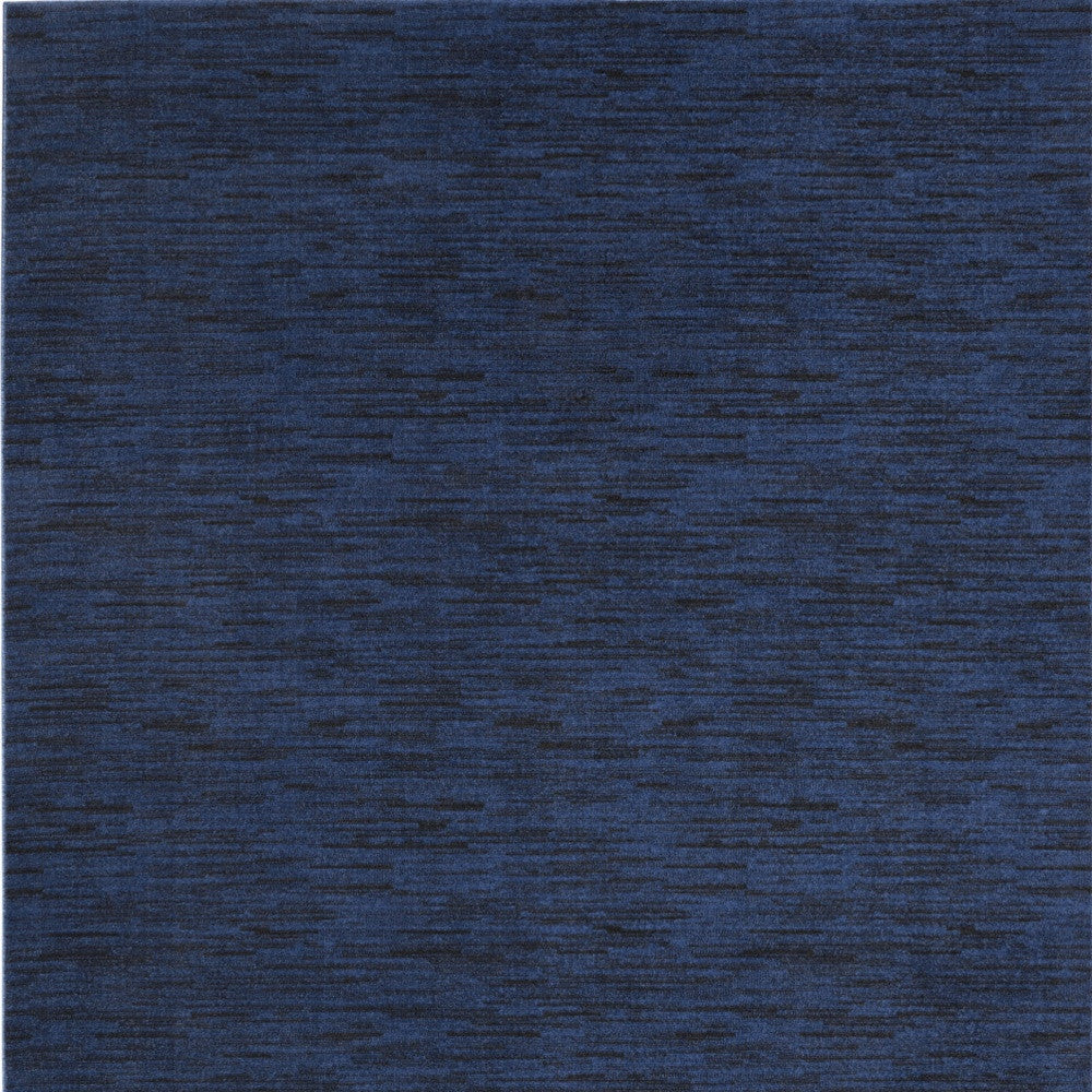 8' X 10' Midnight Blue Stain Resistant Indoor Outdoor Area Rug