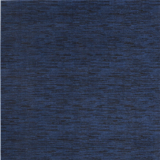 8' X 10' Midnight Blue Stain Resistant Indoor Outdoor Area Rug