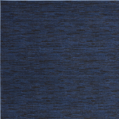 9' Midnight Blue Square Stain Resistant Indoor Outdoor Area Rug