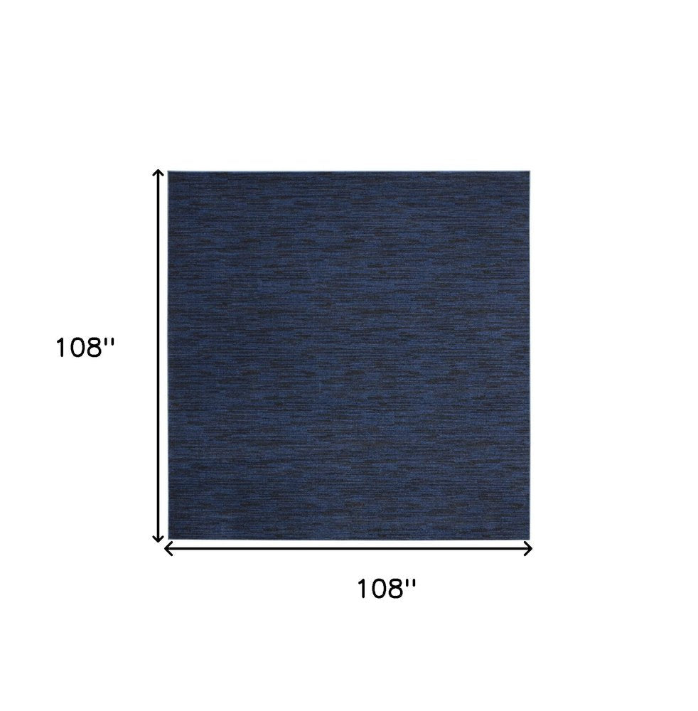 9' Blue Square Indoor Outdoor Area Rug — view 1