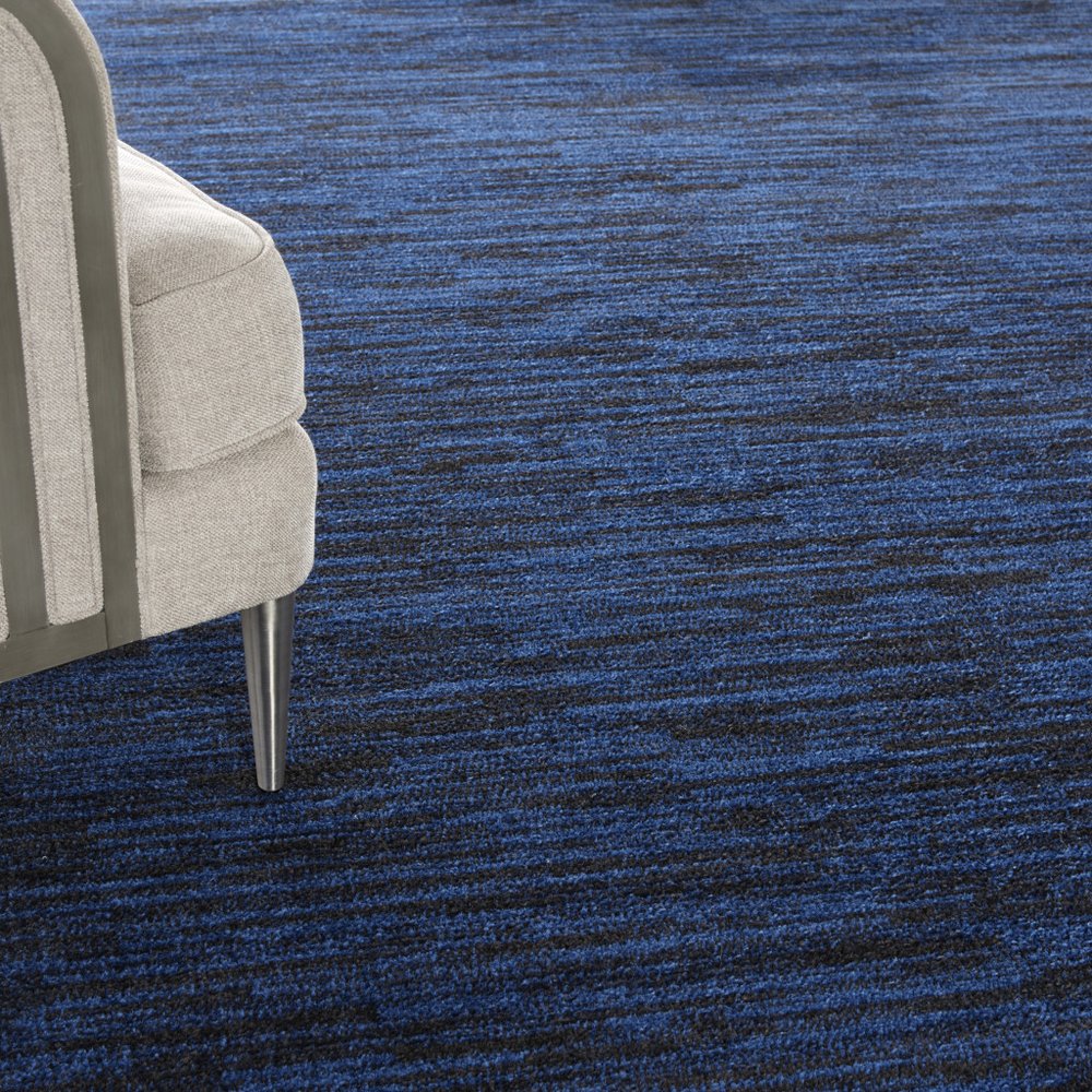 9' Blue Square Indoor Outdoor Area Rug — view 6