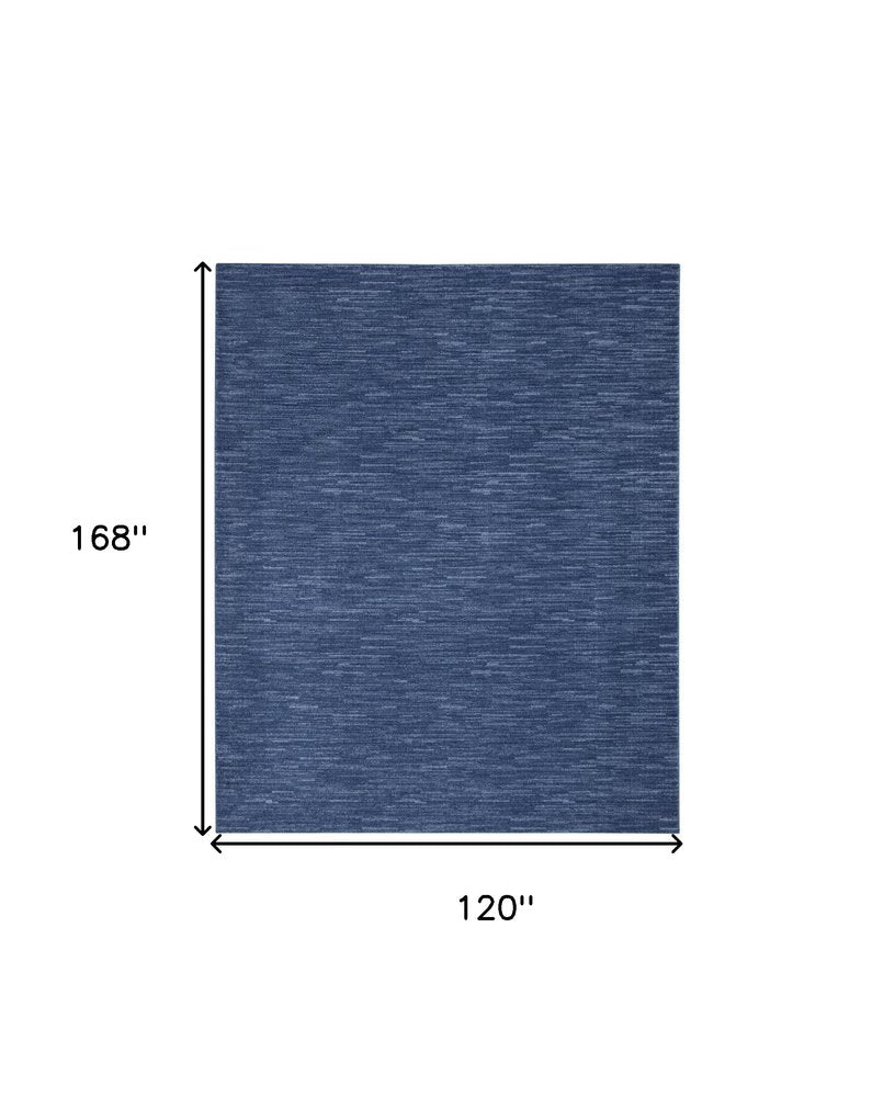 10' X 14' Blue Indoor Outdoor Area Rug — view 1