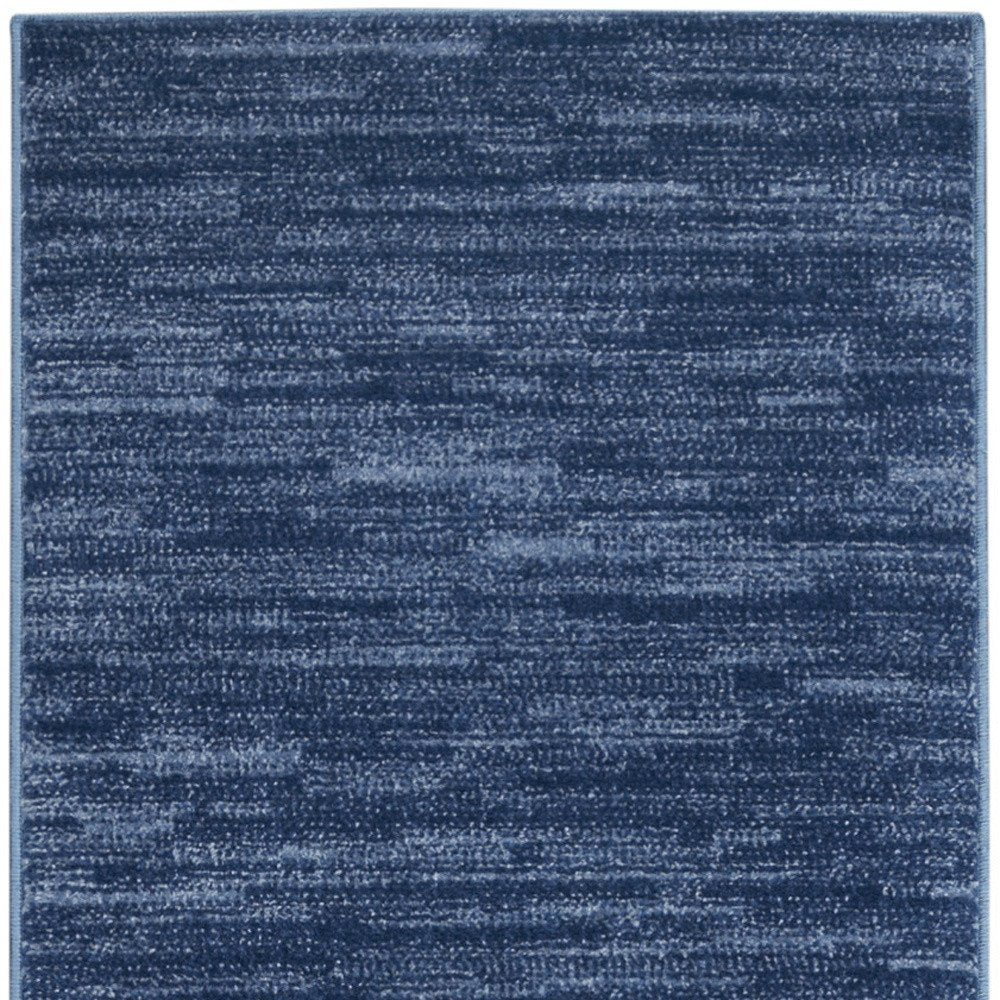 6' Navy Blue Indoor Outdoor Runner Rug — view 1