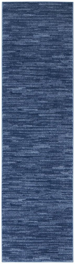 10' Blue Indoor Outdoor Runner Rug HomeRoots