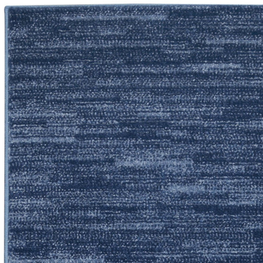 10' Blue Indoor Outdoor Runner Rug