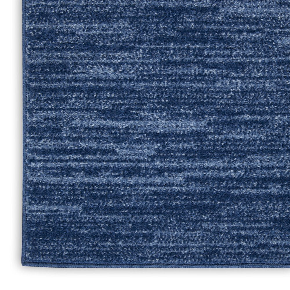 10' Blue Indoor Outdoor Runner Rug — view 5