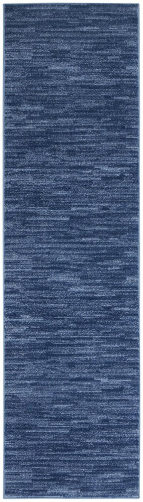 10' Blue Indoor Outdoor Runner Rug HomeRoots