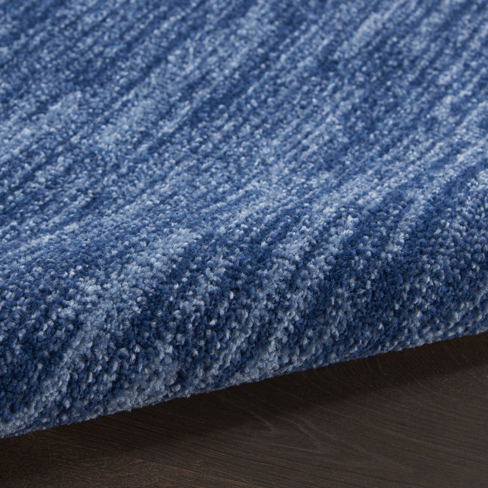 8' Blue Non Skid Indoor Outdoor Runner Rug — view 5