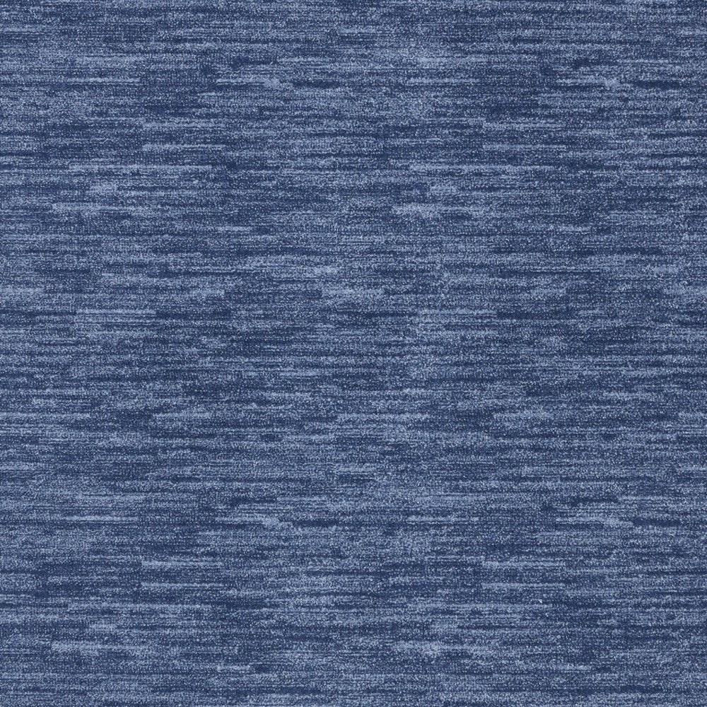 7' Square Blue Stain Resistant Indoor Outdoor Area Rug HomeRoots
