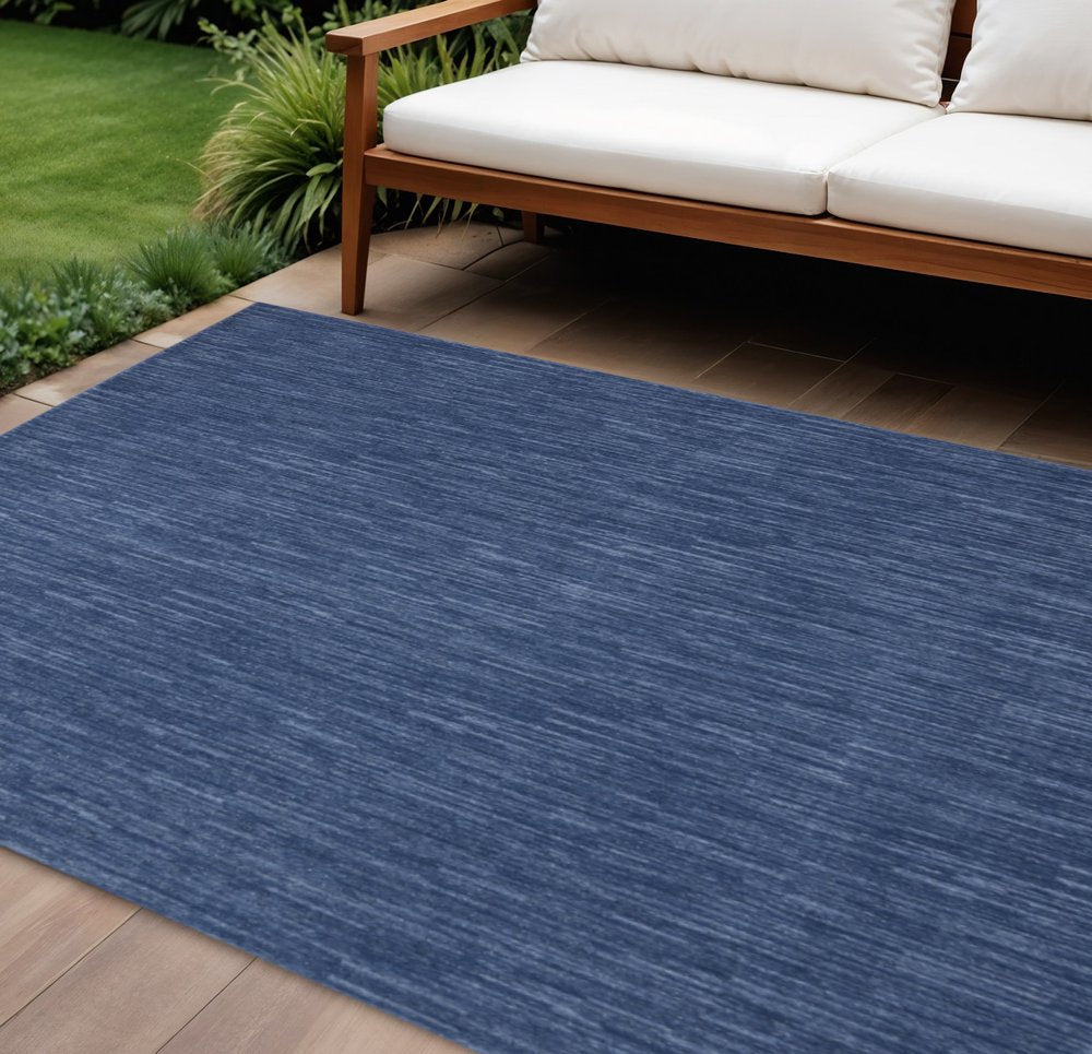 8' X 10' Blue Indoor Outdoor Area Rug — view 1