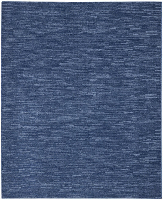 8' X 10' Navy Blue Non Skid Indoor Outdoor Area Rug