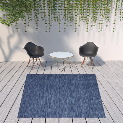 9' X 9' Navy Blue Square Non Skid Indoor Outdoor Area Rug