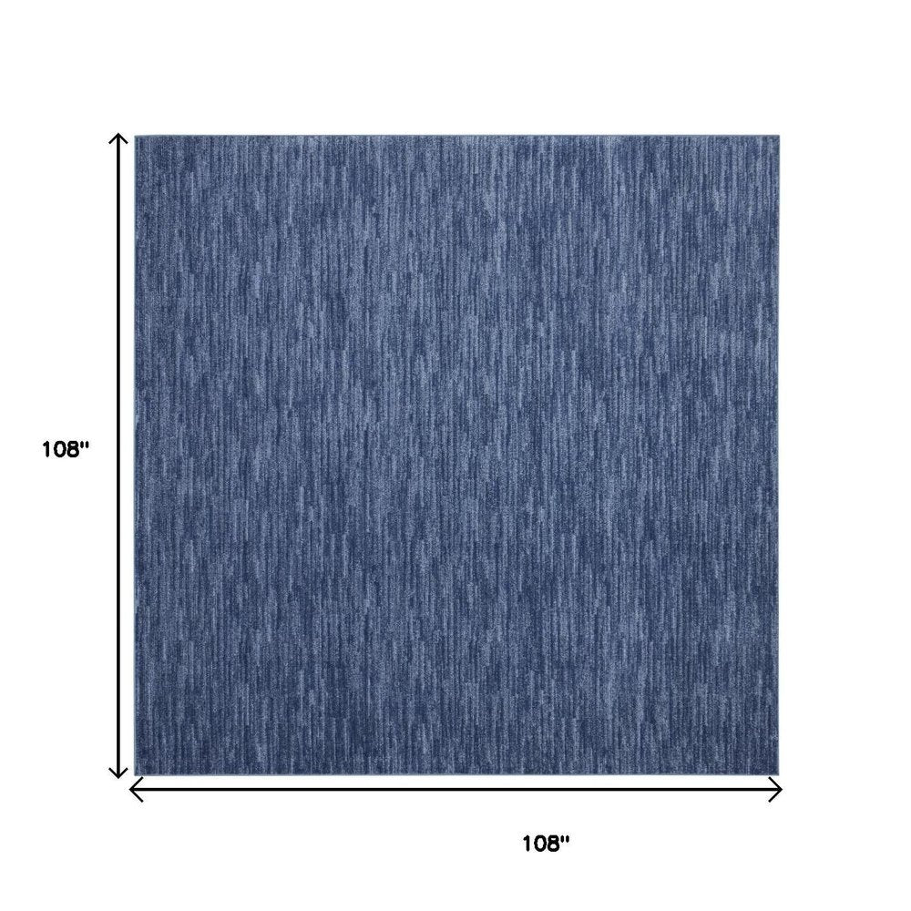 9' Blue Square Indoor Outdoor Area Rug — view 3
