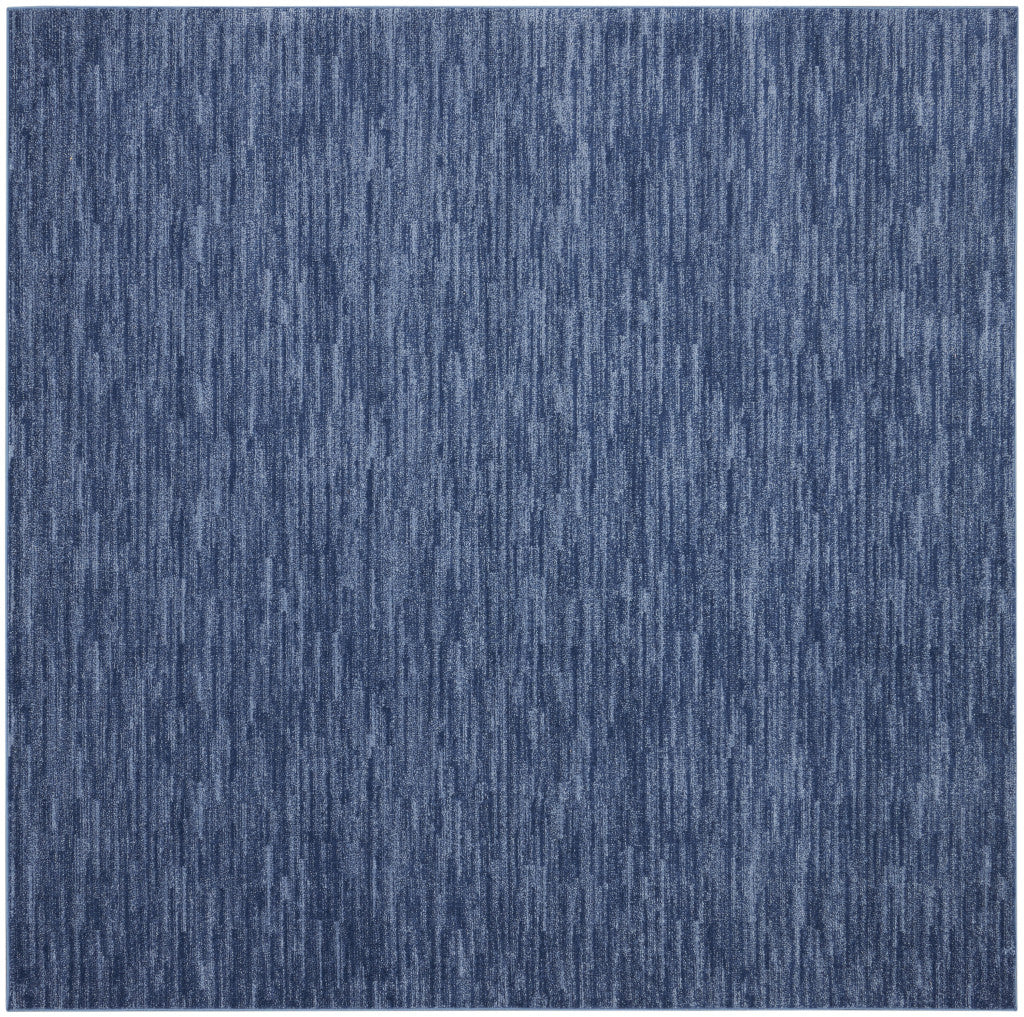 9' X 9' Navy Blue Square Non Skid Indoor Outdoor Area Rug