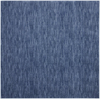 9' Blue Square Indoor Outdoor Area Rug HomeRoots