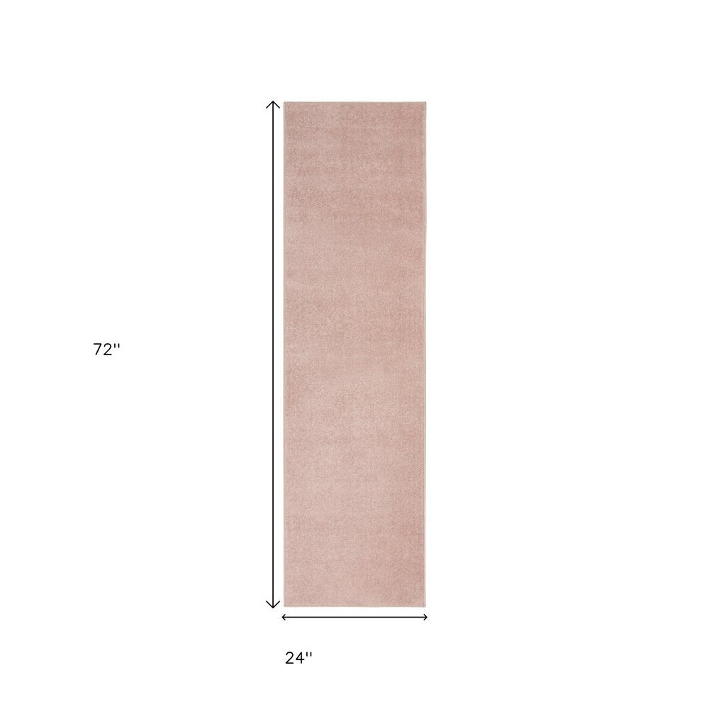 6' Pink Indoor Outdoor Runner Rug HomeRoots
