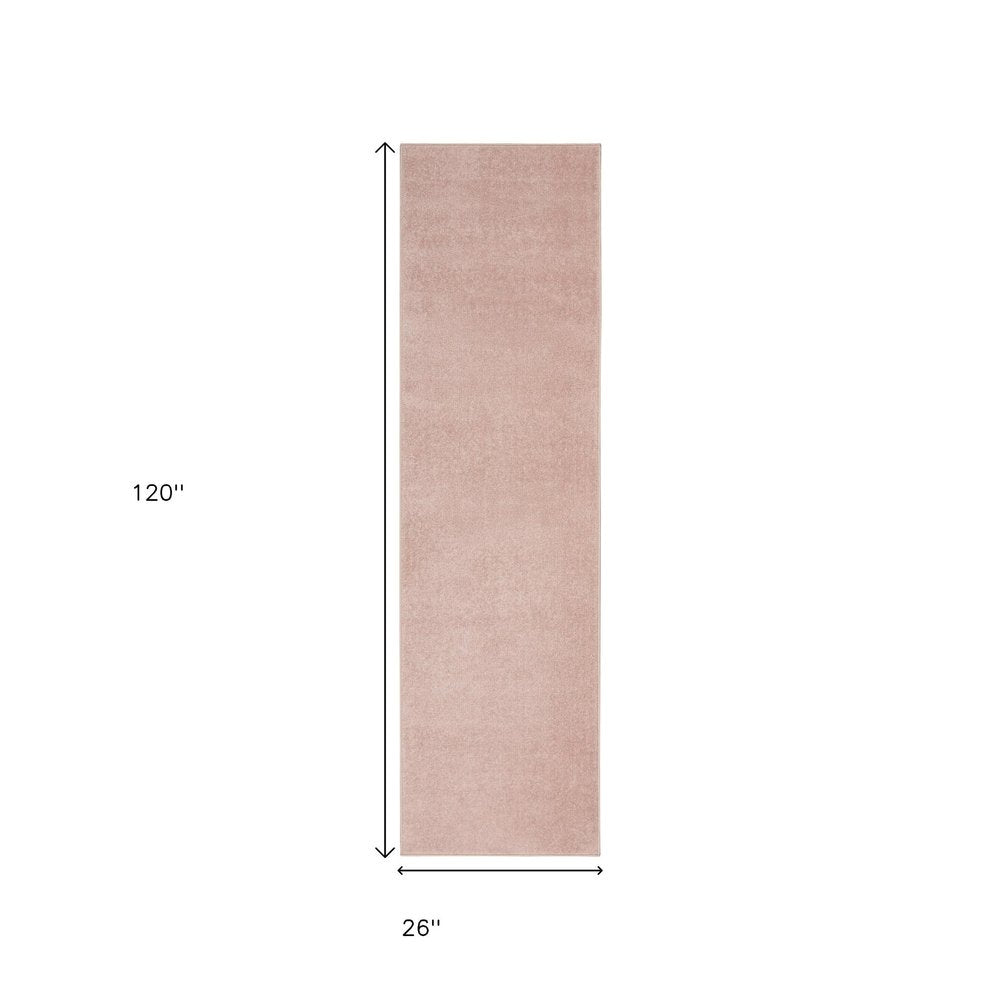 10' Pink Indoor Outdoor Runner Rug — view 4