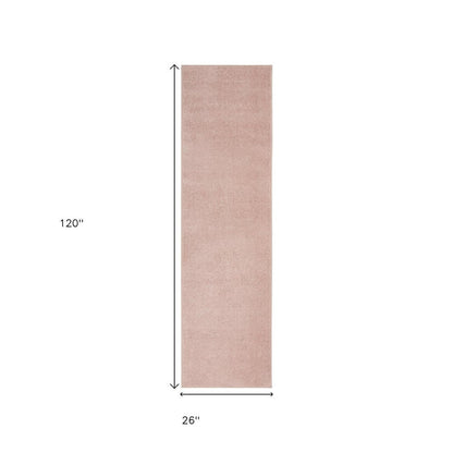 10' Pink Indoor Outdoor Runner Rug HomeRoots