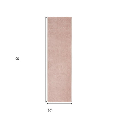 8' Pink Indoor Outdoor Runner Rug HomeRoots