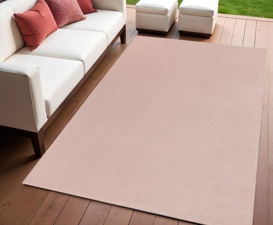 4' X 6' Pink Indoor Outdoor Area Rug