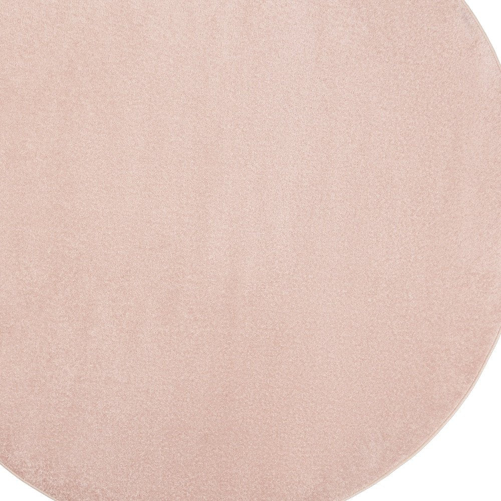 8' X 8' Pink Round Indoor Outdoor Area Rug — view 1