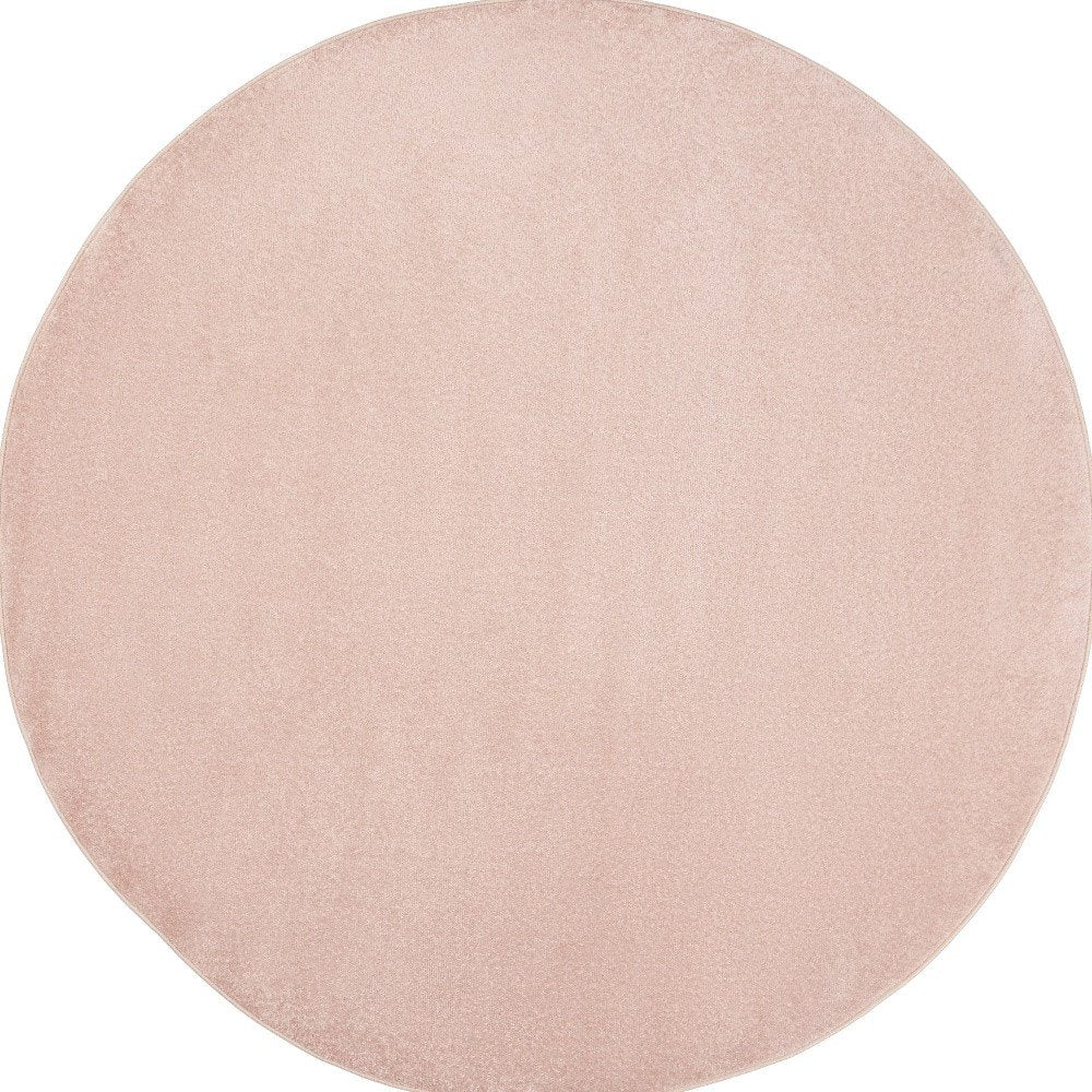8' X 8' Pink Round Indoor Outdoor Area Rug — view 2