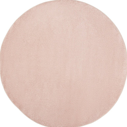 8' X 8' Pink Round Indoor Outdoor Area Rug HomeRoots