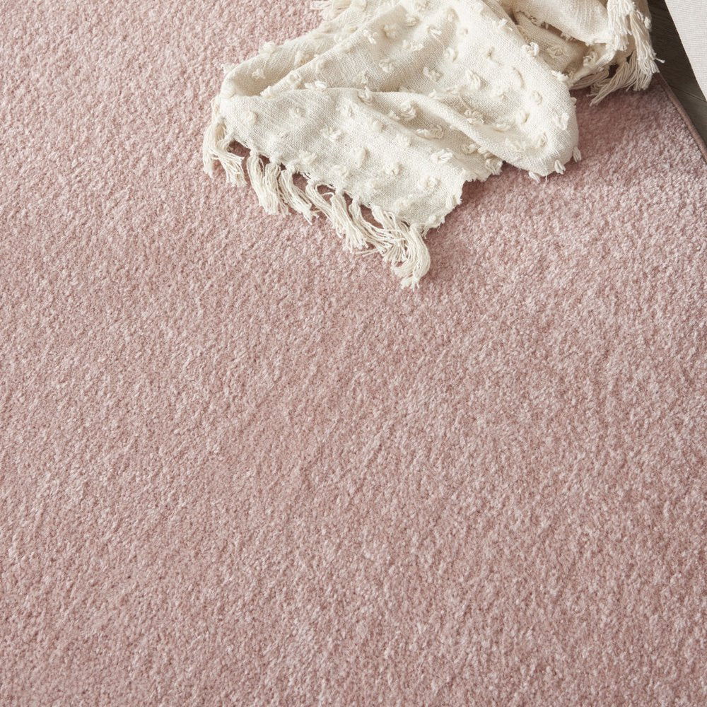 8' X 8' Pink Round Indoor Outdoor Area Rug — view 7