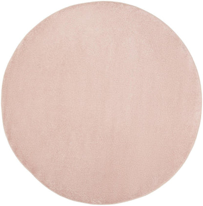 8' X 8' Pink Round Indoor Outdoor Area Rug HomeRoots
