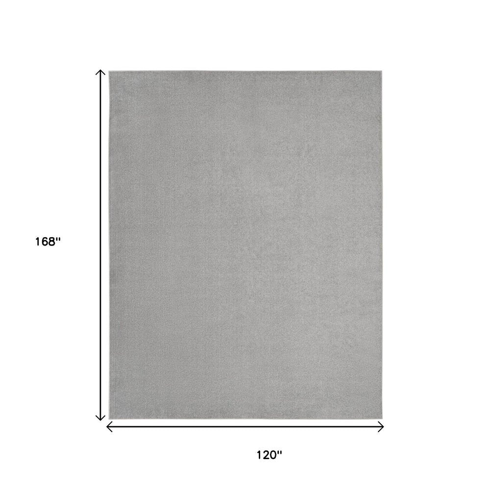 10' X 14' Gray Indoor Outdoor Area Rug HomeRoots
