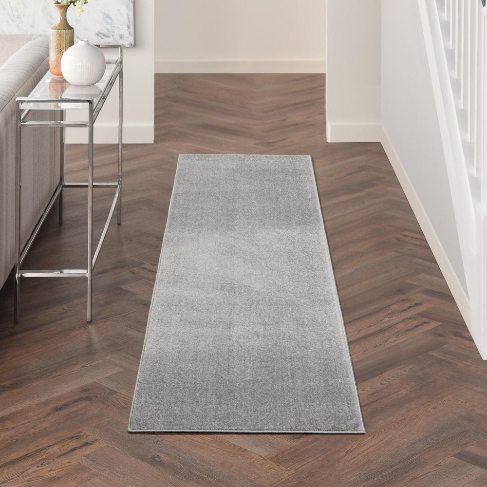 6' Gray Indoor Outdoor Runner Rug — view 7