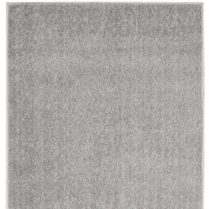 10' Gray Indoor Outdoor Runner Rug