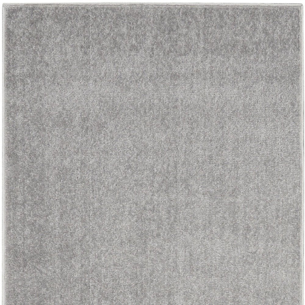 8' Gray Indoor Outdoor Runner Rug HomeRoots