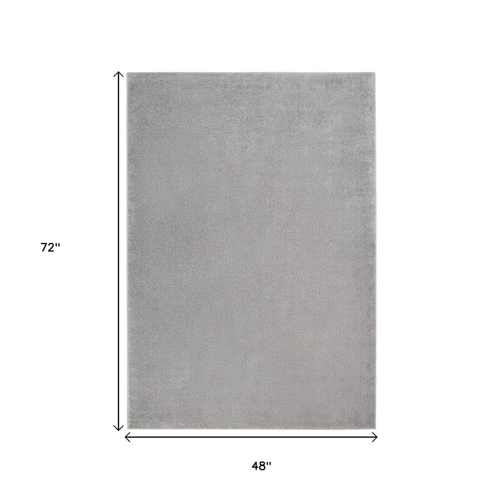 4' X 6' Gray Indoor Outdoor Area Rug — view 4