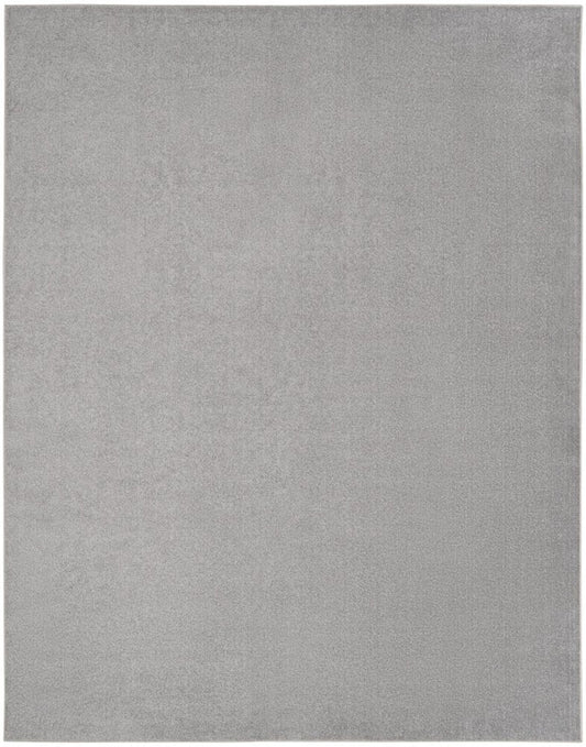 9' X 12' Gray Indoor Outdoor Area Rug