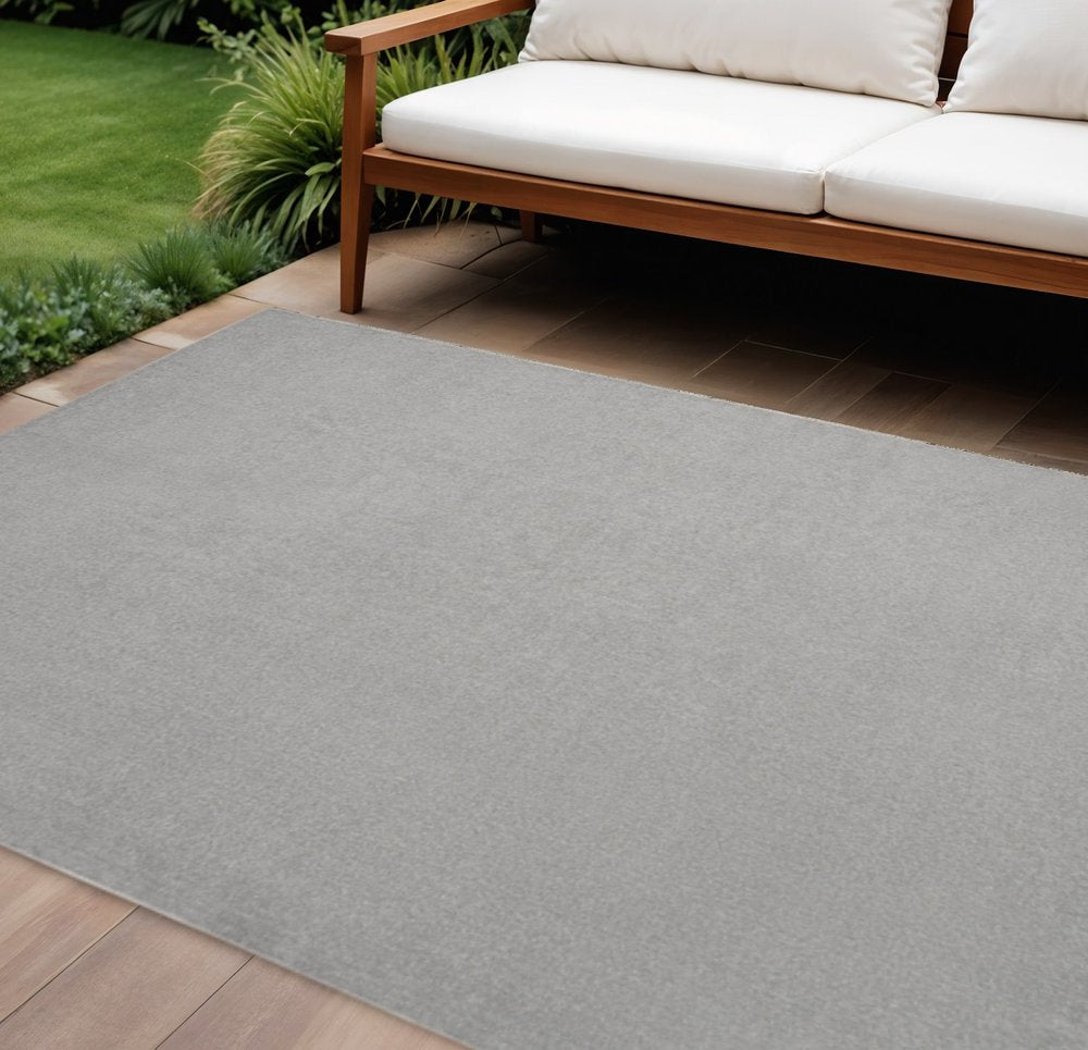 9' X 12' Gray Indoor Outdoor Area Rug — view 2