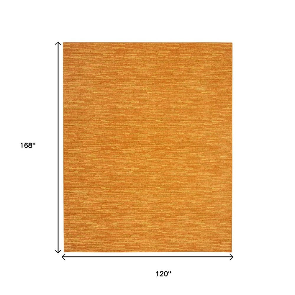 10' X 14' Orange Indoor Outdoor Area Rug HomeRoots
