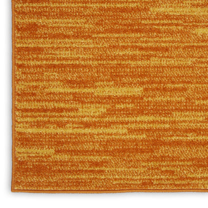 6' Orange Indoor Outdoor Runner Rug HomeRoots