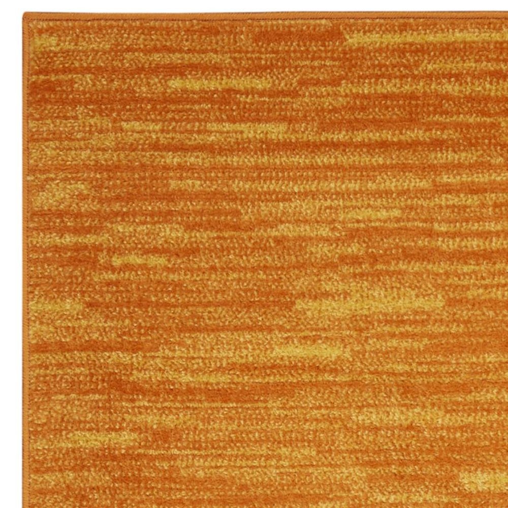 10' Orange Indoor Outdoor Runner Rug — view 2