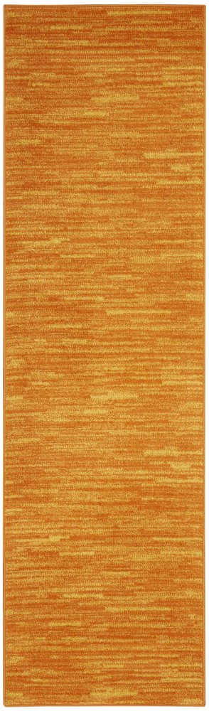 10' Orange Indoor Outdoor Runner Rug HomeRoots