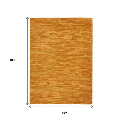 6' X 9' Orange Indoor Outdoor Area Rug HomeRoots