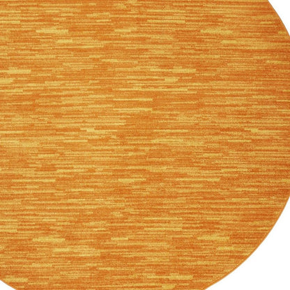 8' X 8' Orange Round Indoor Outdoor Area Rug HomeRoots