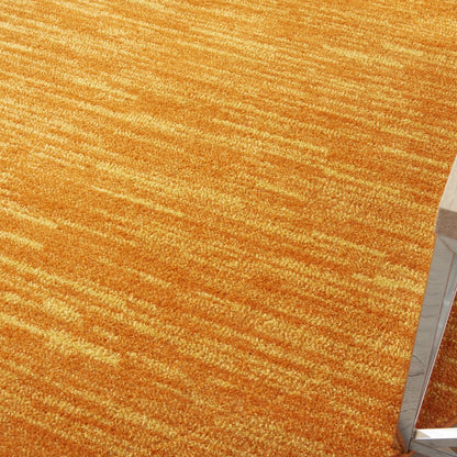 8' X 8' Orange Round Indoor Outdoor Area Rug HomeRoots