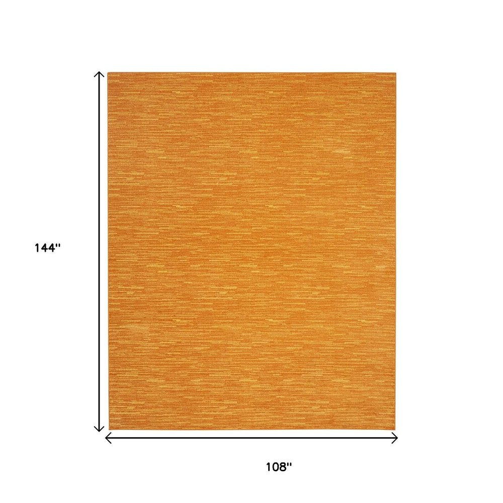 9' X 12' Orange Indoor Outdoor Area Rug — view 4